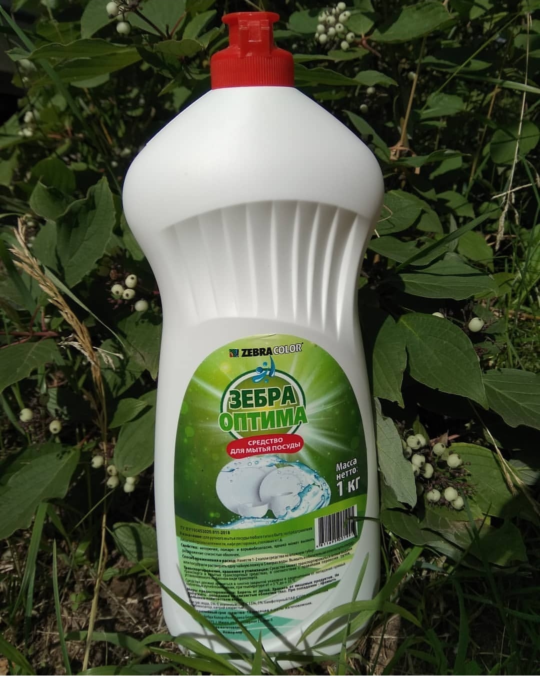 Средство для мытья посуды -Зебра Оптима 1 кг. /1 л.